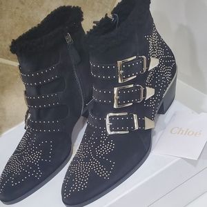 Chloe Susan shearling boots 39